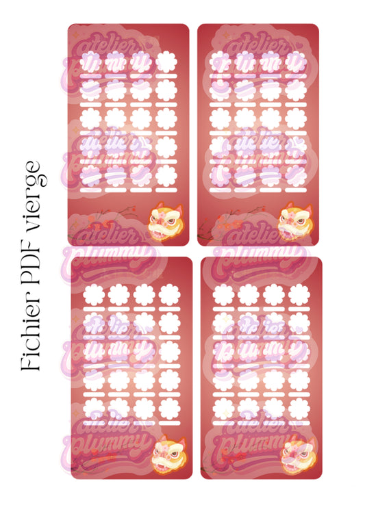 Nuancier vierge Gloire éternelle - Fichier digital à télécharger