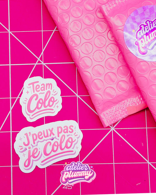 Lot de 2 stickers spécial colo 🩷