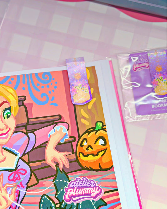 Marque page magnétique Lumère dorée