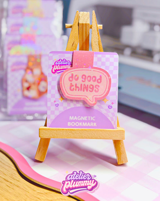 Marque-page magnétique "Do good things"