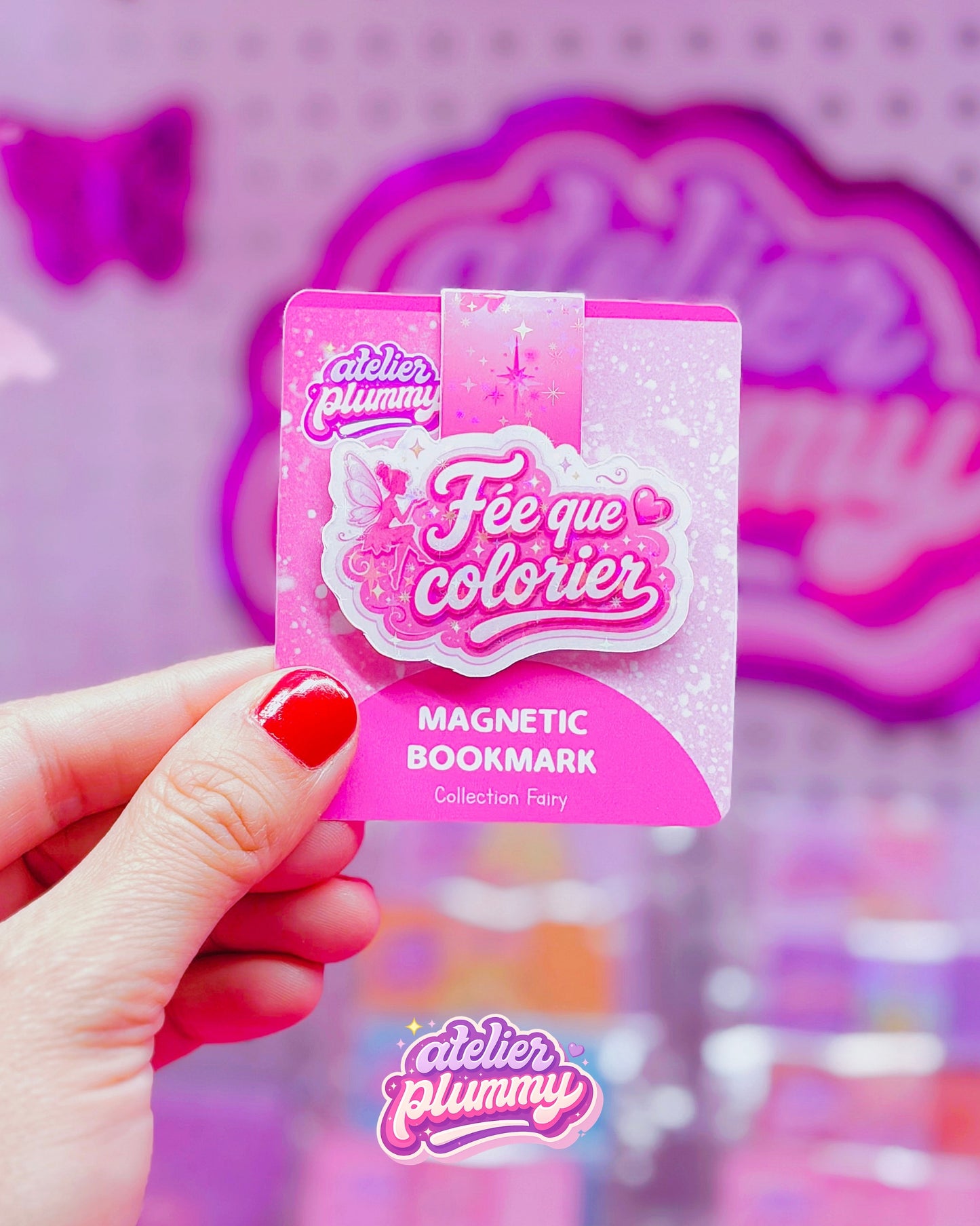 Marque-page magnétique Fairy ( Rose )
