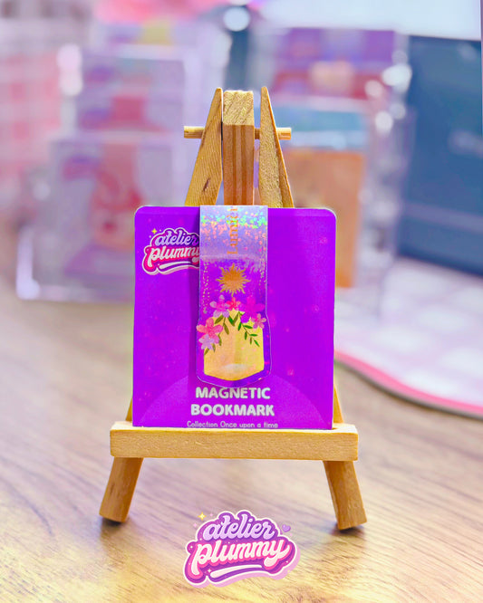 Marque page magnétique Lumère dorée