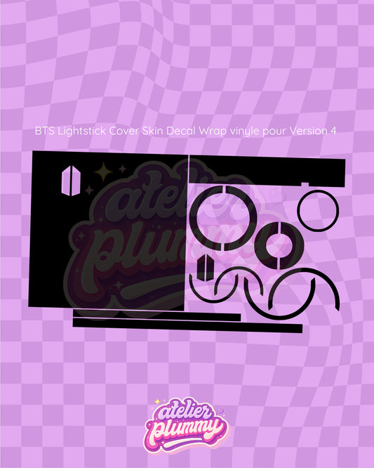 BTS Lightstick Cover Skin Decal Wrap vinyle pour Version 4